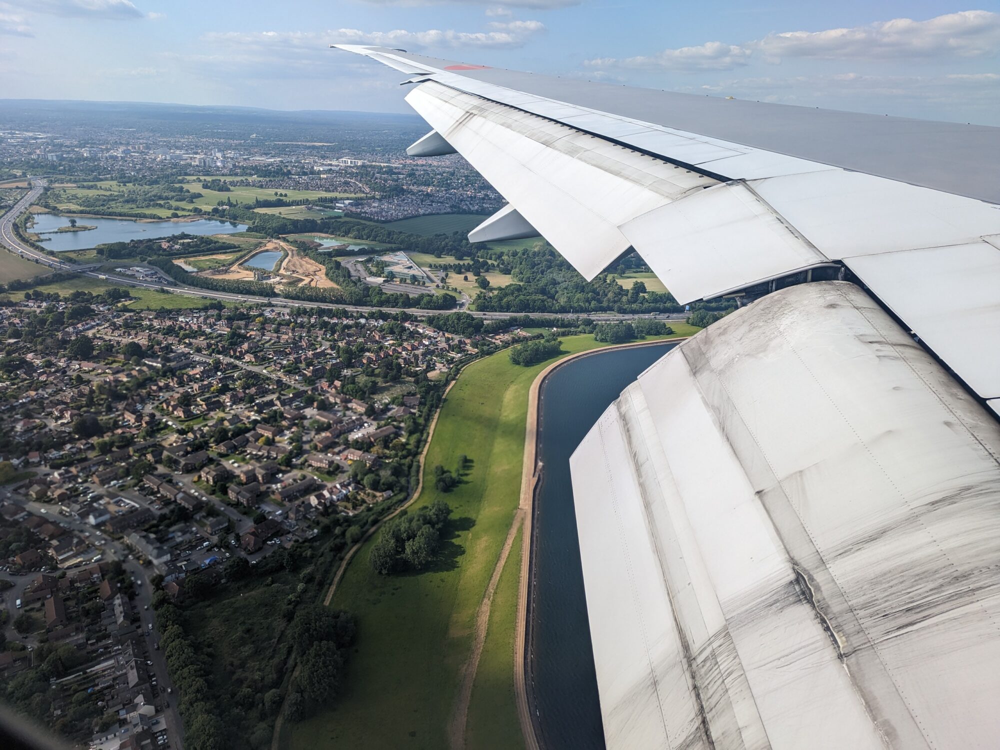 plane, UK, view